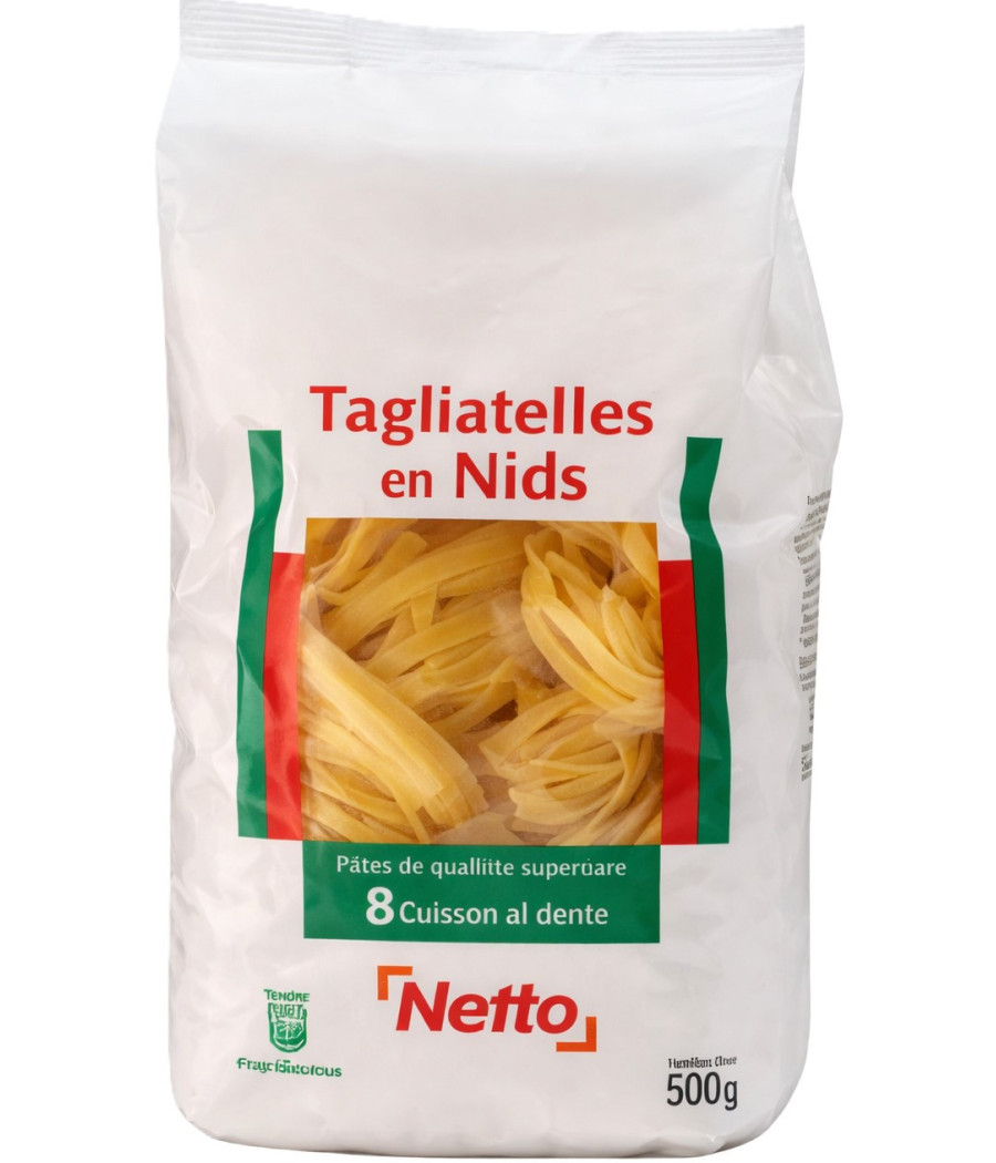 TAGLIATELLES EN NIDS NETTO 500G