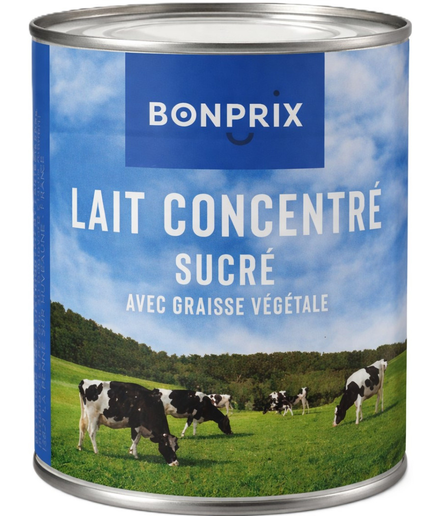 LAIT CONCENTRE AVEC GRAISSES VEGETEALES BON PRIX 397G