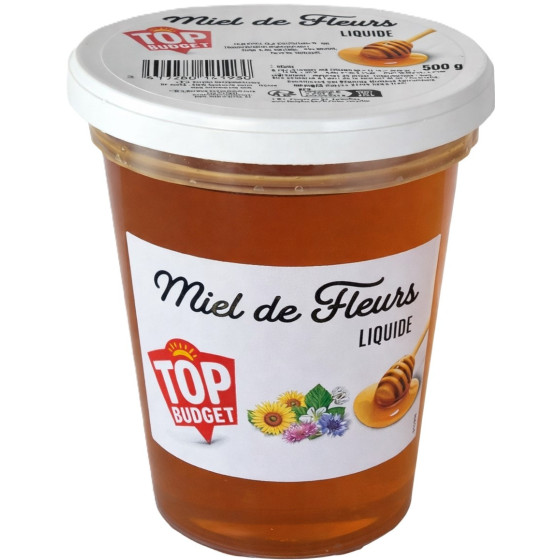 MIEL DE FLEURS LIQUIDE TOP BUDGET 500G