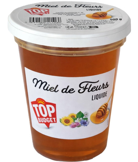 MIEL DE FLEURS LIQUIDE TOP BUDGET 500G