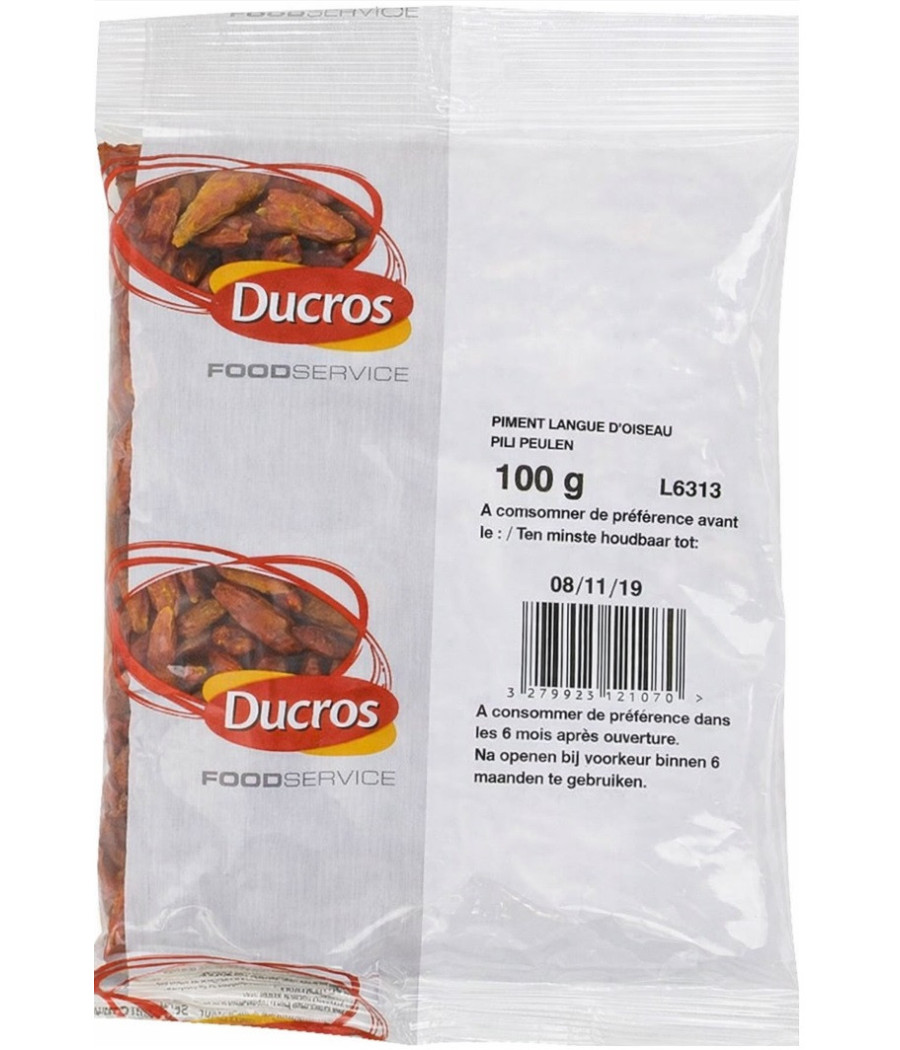 PIMENT LANGUE D'OISEAU DUCROS 100G