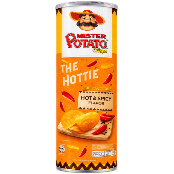 CHIPS HOT SPICY MISTER POTATO 160G
