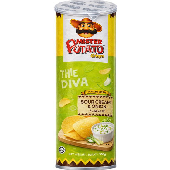 CHIPS CREME OIGNON MISTER POTATO 160G