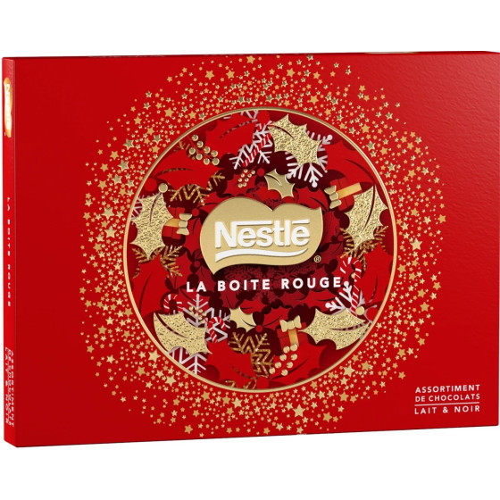 CHOCOLAT AU LAIT ET NOIR LA BOITE ROUGE NESTLE 198G