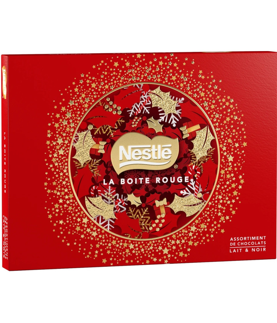 CHOCOLAT AU LAIT ET NOIR LA BOITE ROUGE NESTLE 198G