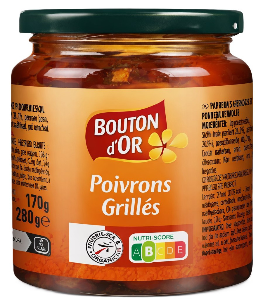 POIVRONS GRILLES BOUTON D'OR 280G