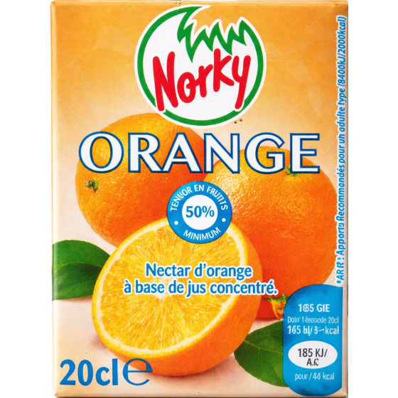 JUS DE FRUITS NORKY ORANGE 20CL 20 CL