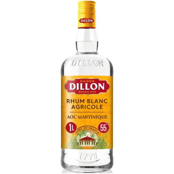 RHUM BLANC AGRICOLE A.O.C DE LA MARTINIQUE DILLON 1L