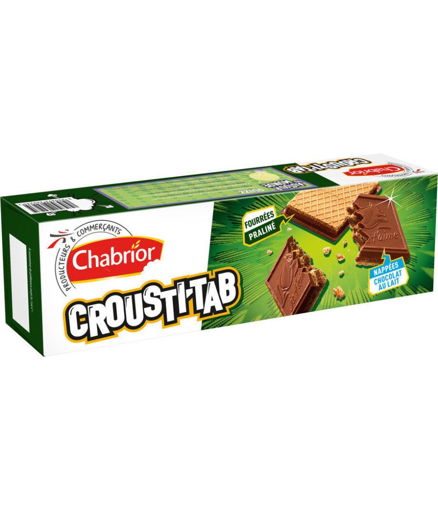 BISCUITS CROUSTI TAB CHOCOLAT PRALINÉ CHABRIOR 175G