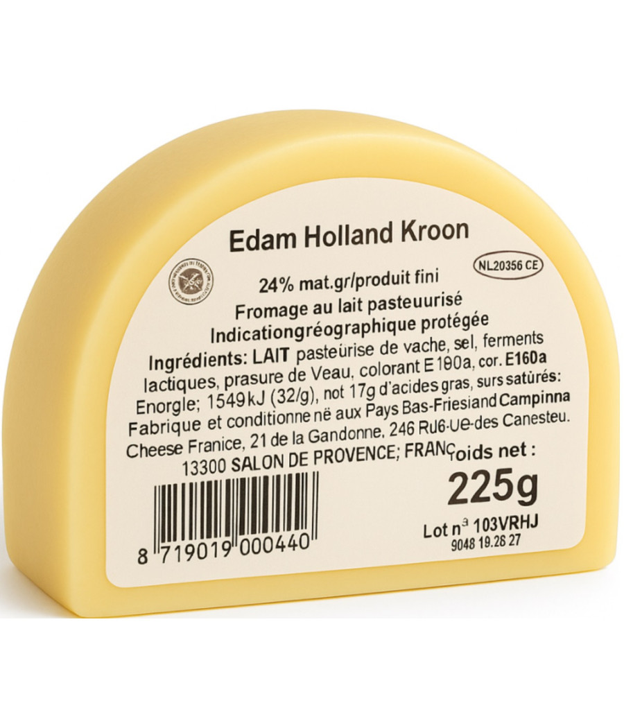 FROMAGE EDAM HOLLAND KROON 225G