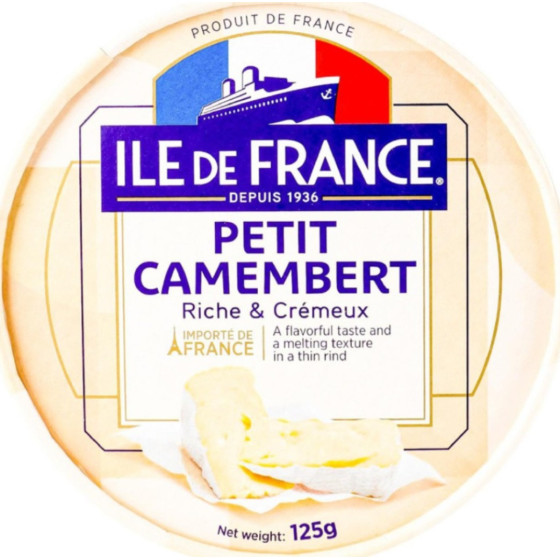 FROMAGE PETIT CAMEMBERT ILE DE FRANCE 125G