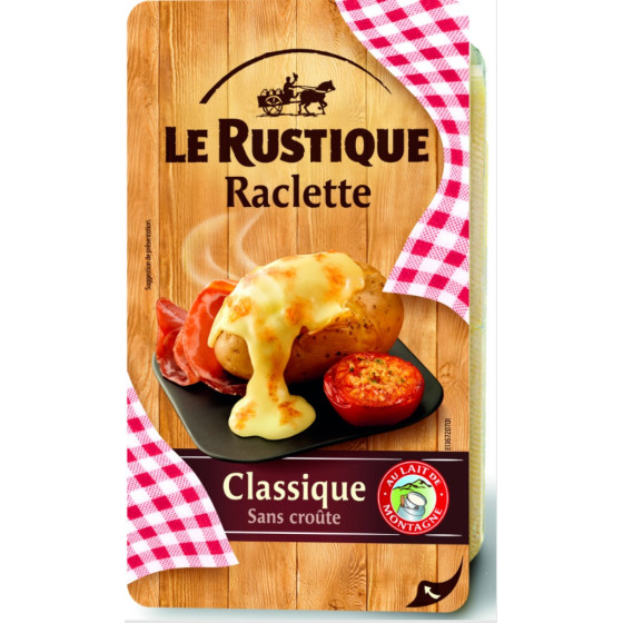 FROMAGE RACLETTES LE RUSTIQUE 350G