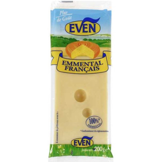 FROMMAGE EMMENTAL FRANCAIS EVEN 200G