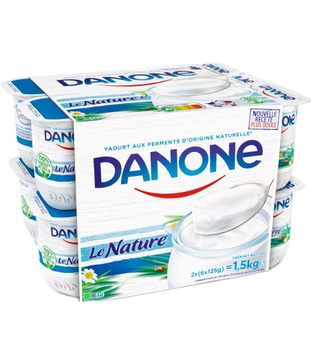 YAOURTS NATURE DANONE 6X125G