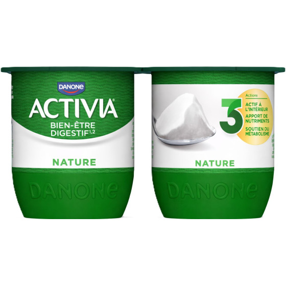 YAOURTS ACTIVIA NATURE DANONE 4X125G