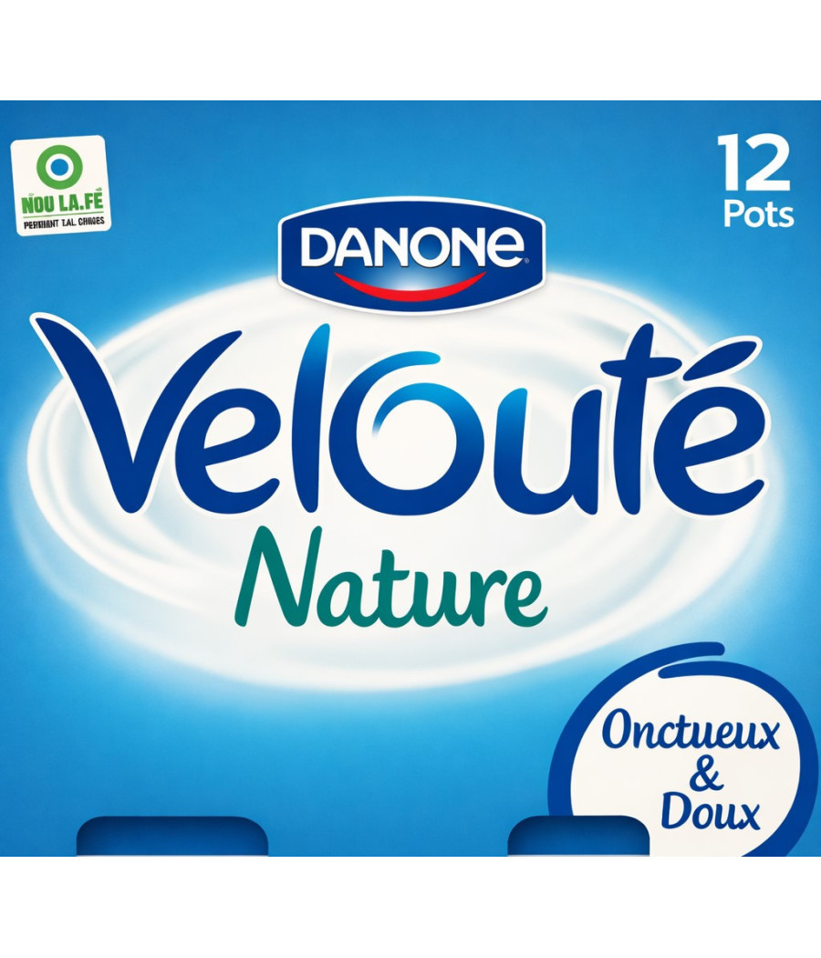 YAOURTS VELOUTE NATURE DANONE 6X125G