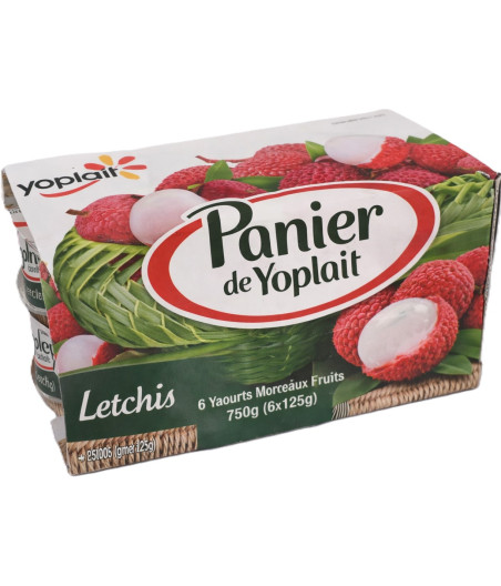 YAOURT LETCHIS PANIER YOPLAIT 6X125G