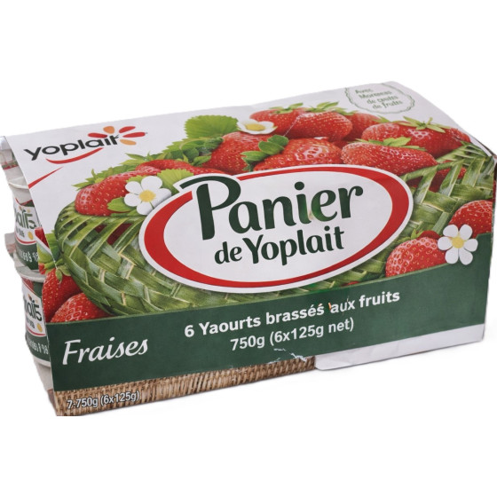 YAOURTS FRAISE PANIER DE YOPLAIT 6X125G