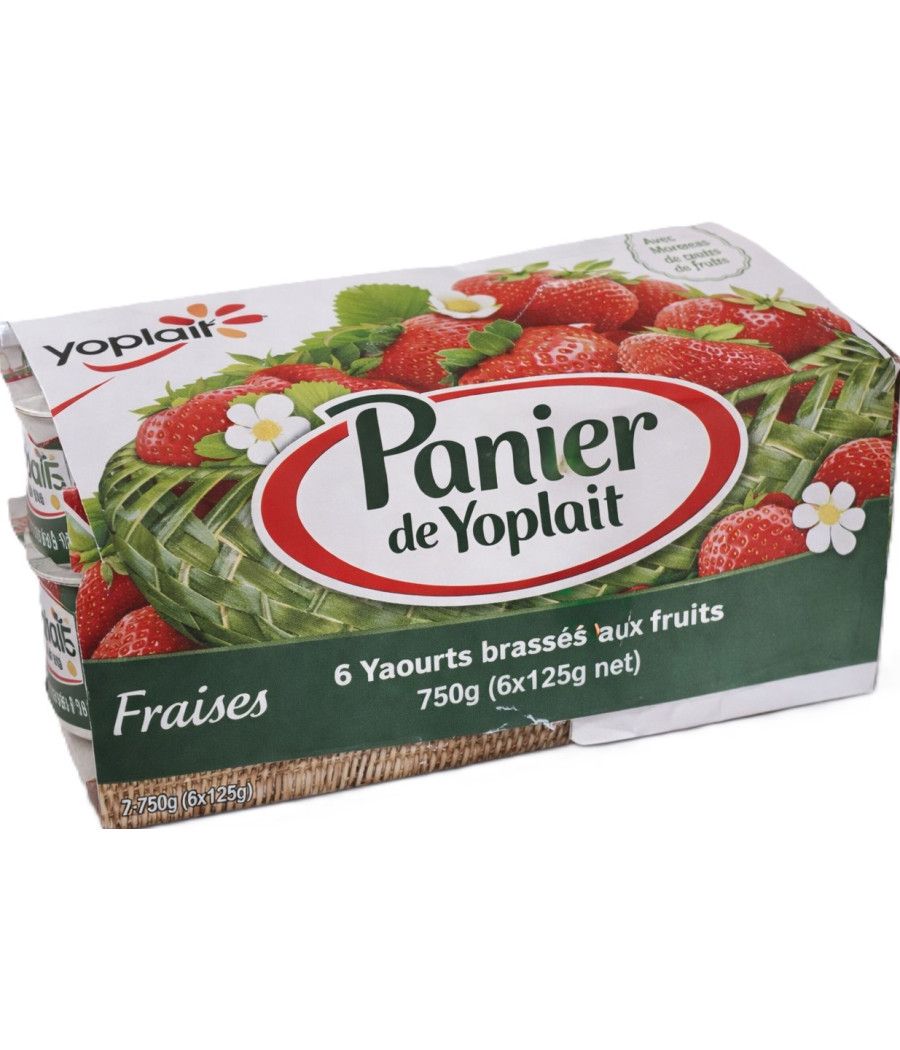 YAOURTS FRAISE PANIER DE YOPLAIT 6X125G