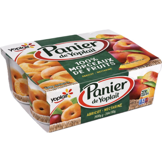 YAOURTS ABRICOTS PANIER DE YOPLAIT 6X125G