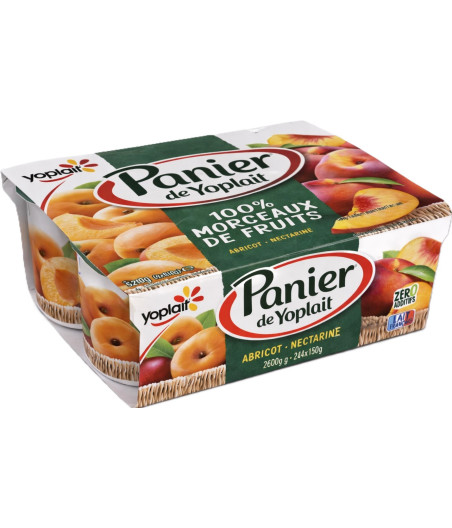 YAOURTS ABRICOTS PANIER DE YOPLAIT 6X125G
