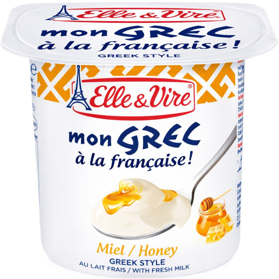 DESSERTS LACTES MON GREC MIEL ELLE & VIRE 4X125G