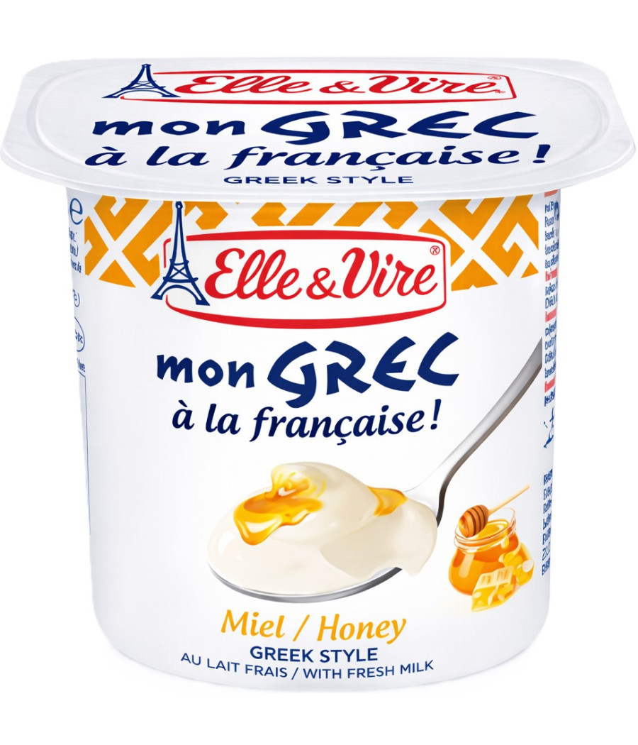 DESSERTS LACTES MON GREC MIEL ELLE & VIRE 4X125G