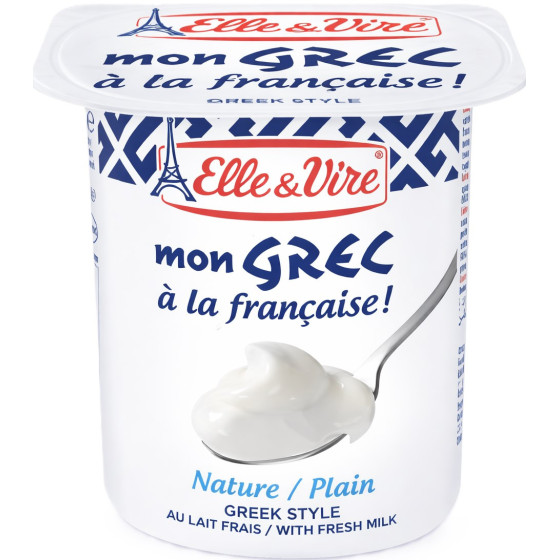 DESSERTS LACTES MON GREC NATURE ELLE & VIRE 4X125G