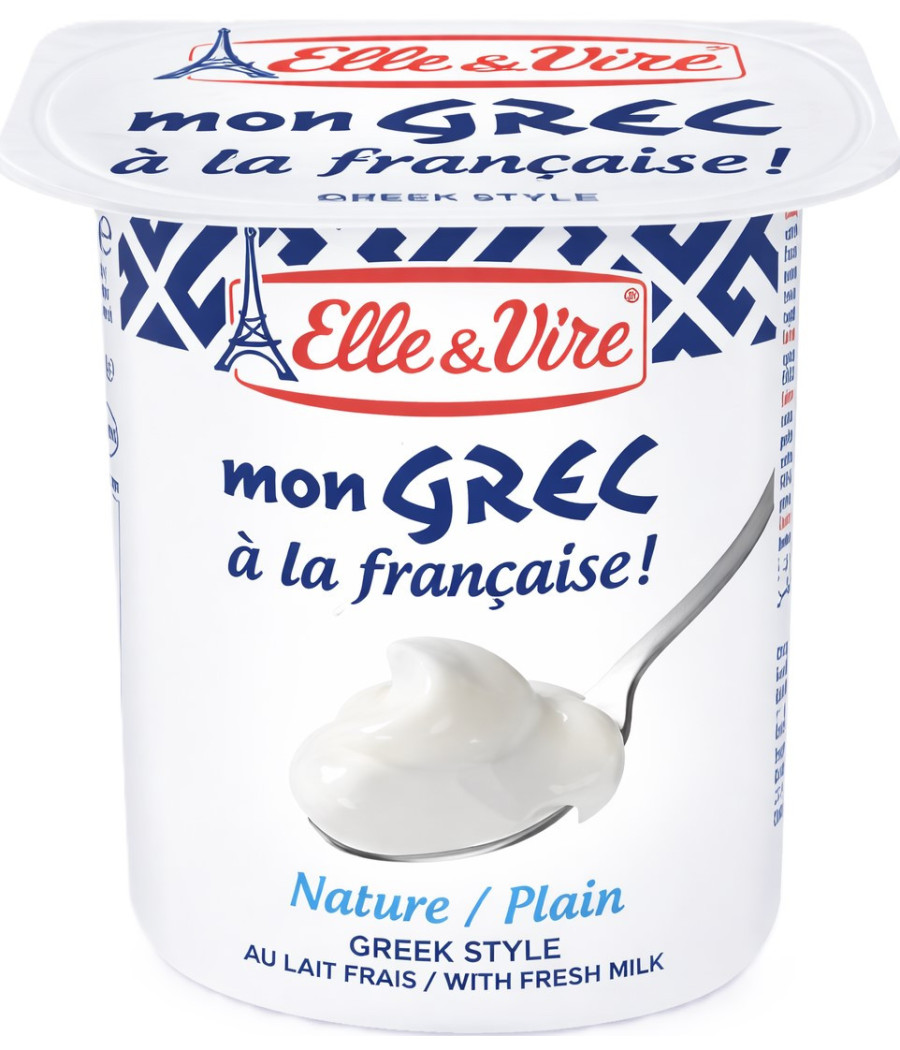 YAOURTS MON GREC NATURE ELLE & VIRE 4X125G