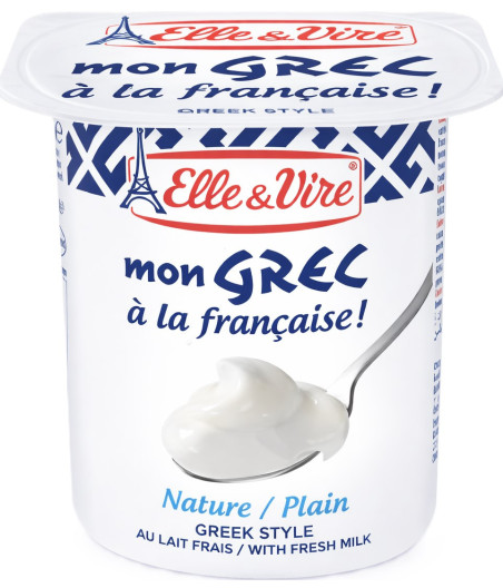 YAOURTS MON GREC NATURE ELLE & VIRE 4X125G