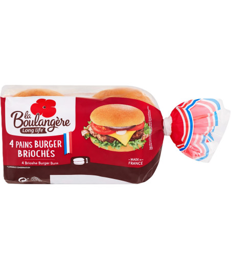 BRIOCHE BURGER BUNS LA BOULANGERE 200G