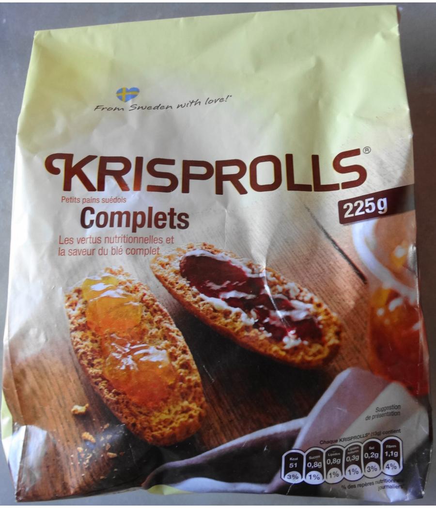 BISCOTTES KRISPOLL SUEDOIS COMPLETS 225G