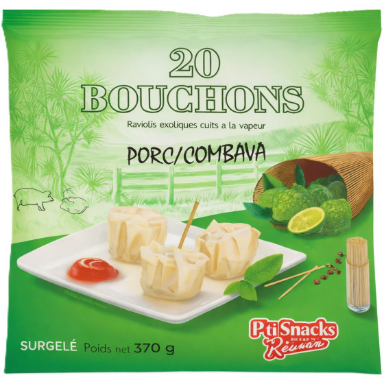 BOUCHONS PORC COMBAVA P'TI SNACK DE LA REUNION  370G