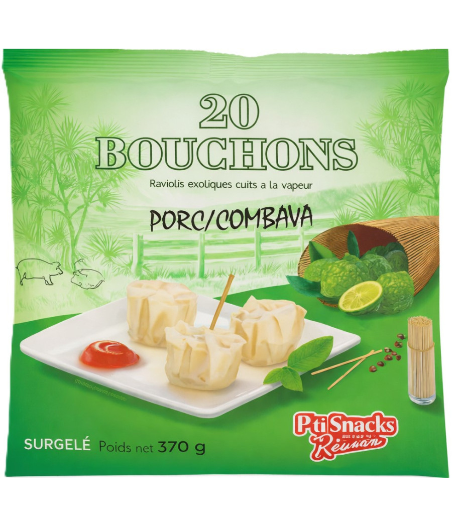 BOUCHONS PORC COMBAVA P'TI SNACK DE LA REUNION  370G