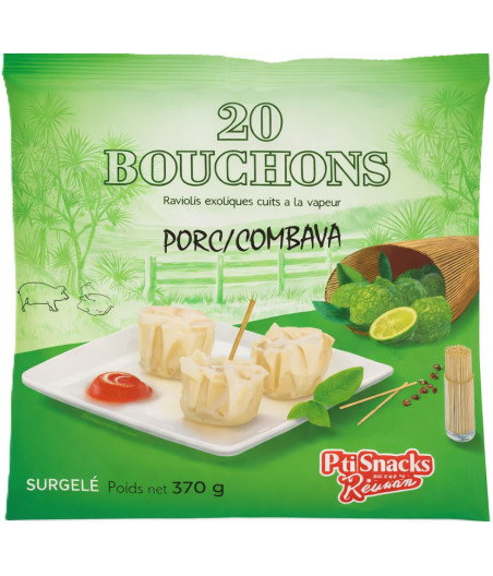BOUCHONS PORC COMBAVA P'TI SNACK DE LA REUNION  370G