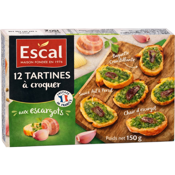 CANAPES AUX ESCARGOTS ESCALE 150G