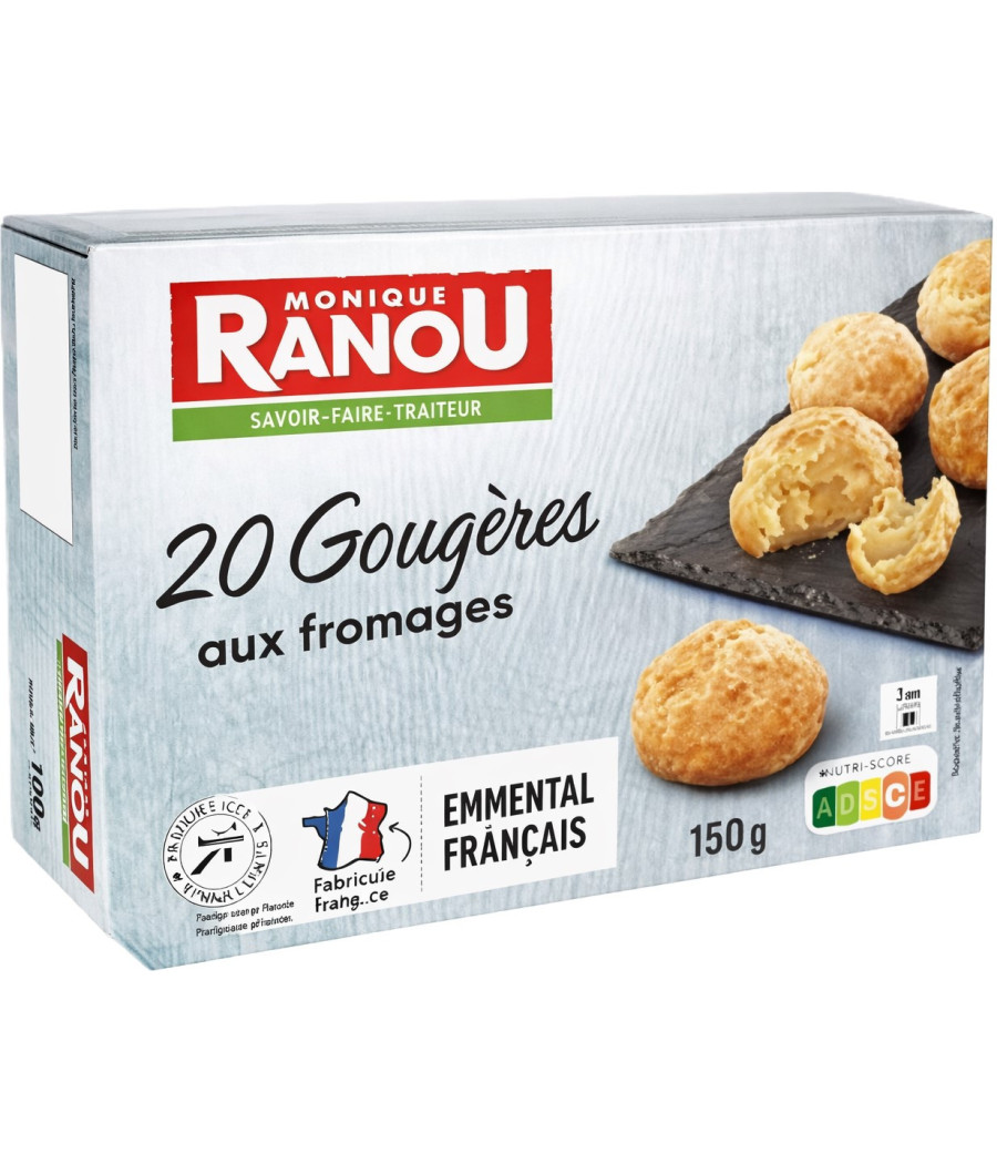 20 GOUGERES EMMENTAL COMTE SURGELEES MONIQUE RANOU 150G
