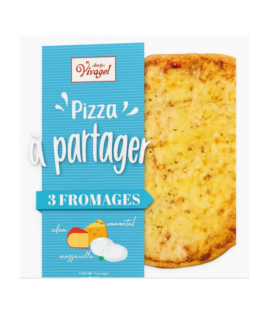 PIZZA 3 FROMAGE VIVAGEL 500G