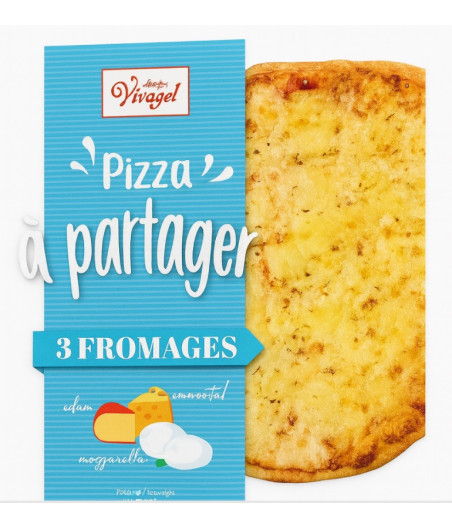 PIZZA 3 FROMAGE VIVAGEL 500G