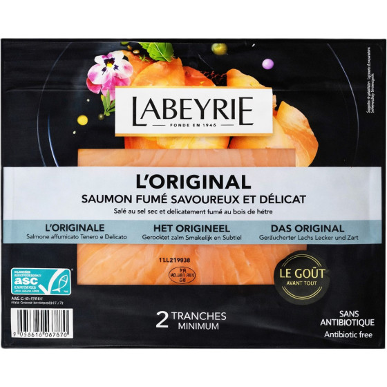 SAUMON FUME NORVEGE LABEYRIE 75G