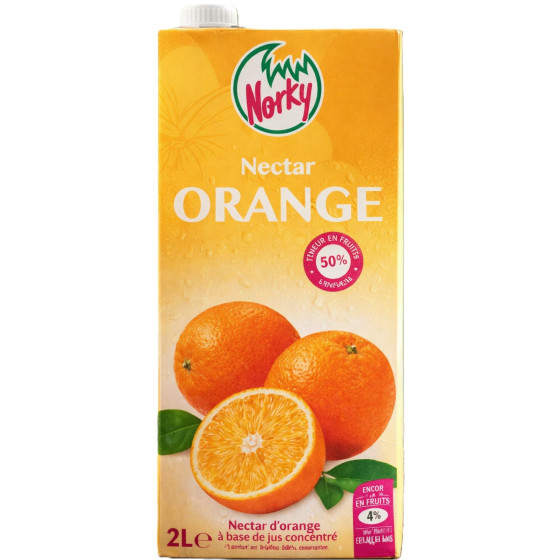 JUS DE FRUITS NECTAR D’ORANGE NORKY 2L