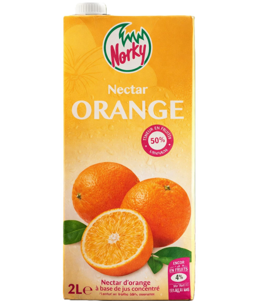 JUS DE FRUITS NECTAR D’ORANGE NORKY 2L