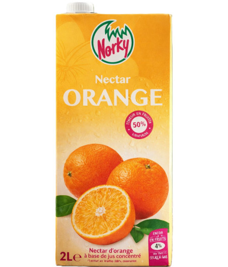 JUS DE FRUITS NECTAR D’ORANGE NORKY 2L
