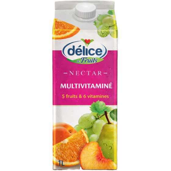 JUS DE FRUITS NECTAR MULTIVITAMINE DELICE 1L