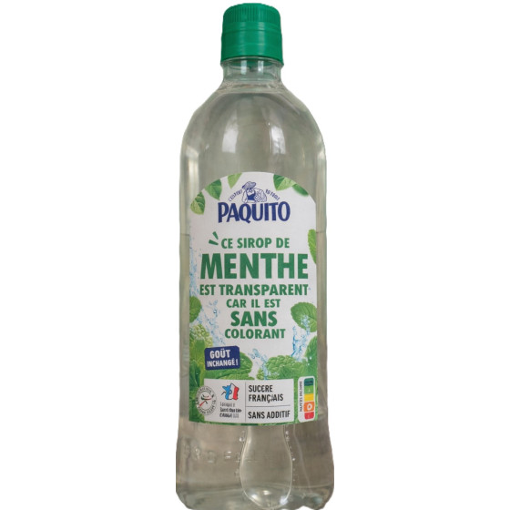 SIROP DE MENTHE TRANSPARENT PAQUITO 1L