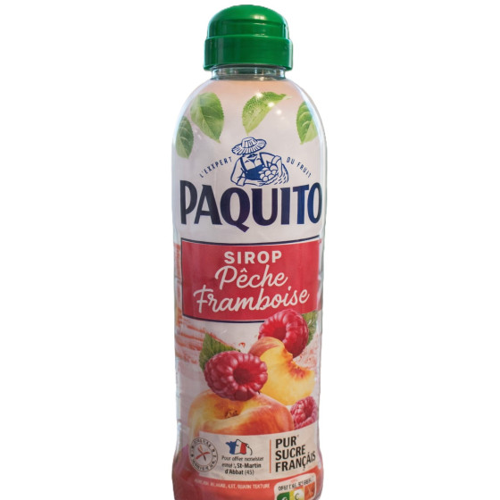 SIROP PECHE FRAMBOISE PAQUITO 75CL
