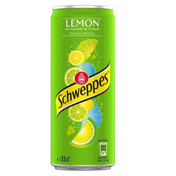 BOISSON SAVEUR CITRON ET CITRON VERT SCHWEPPES 33CL