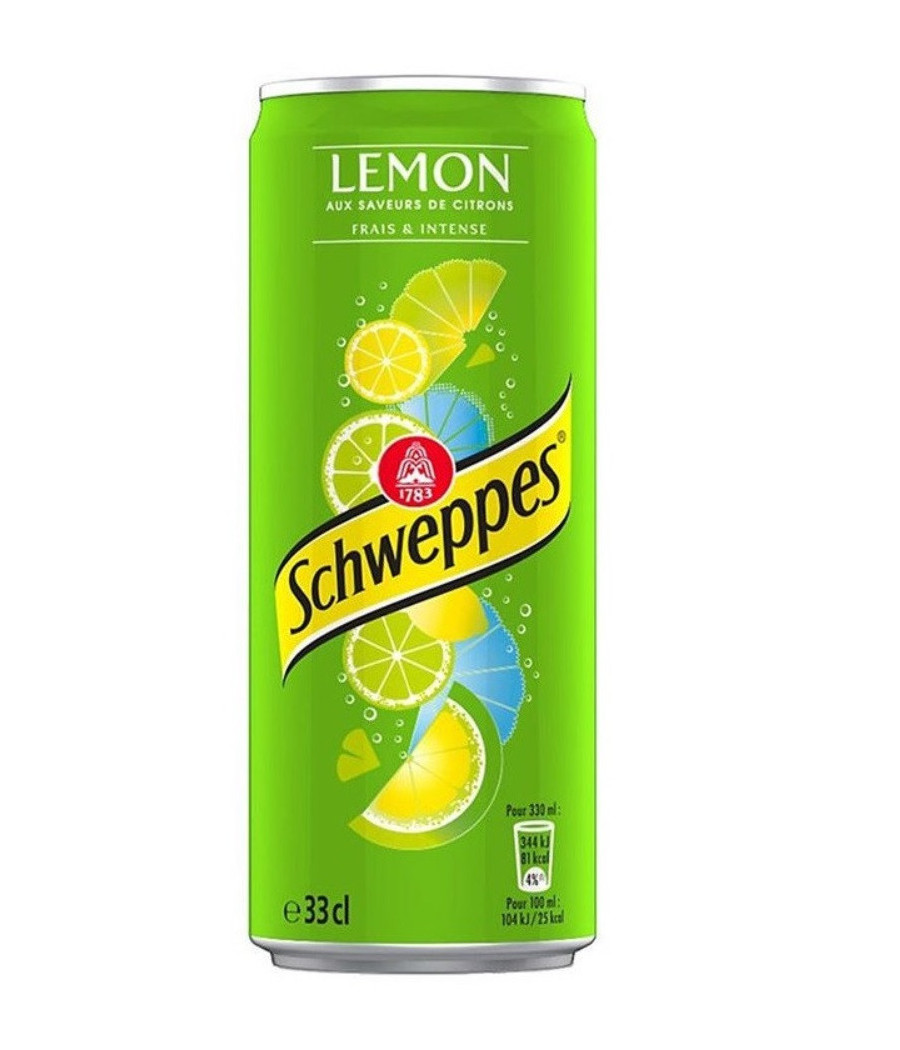 BOISSON SAVEUR CITRON ET CITRON VERT SCHWEPPES 33CL