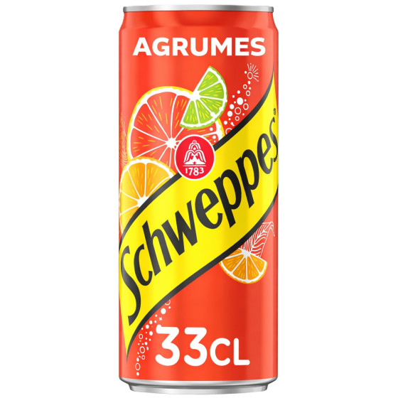 BOISSON GAZEUSE AGRUMES SCHWEPPES 33CL