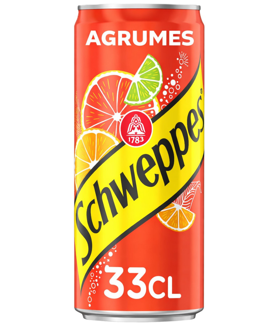 BOISSON GAZEUSE AGRUMES SCHWEPPES 33CL